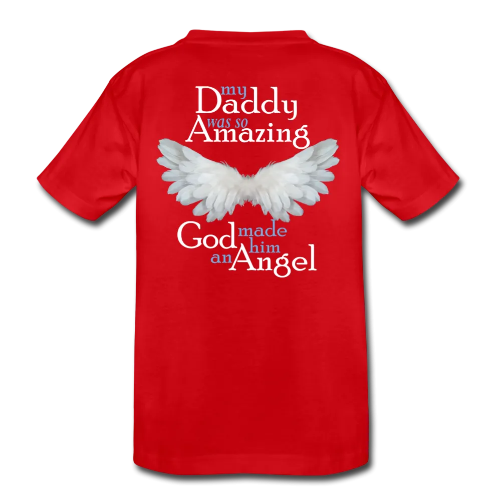 Daddy Amazing Angel Kids' Premium T-Shirt (CK1381)