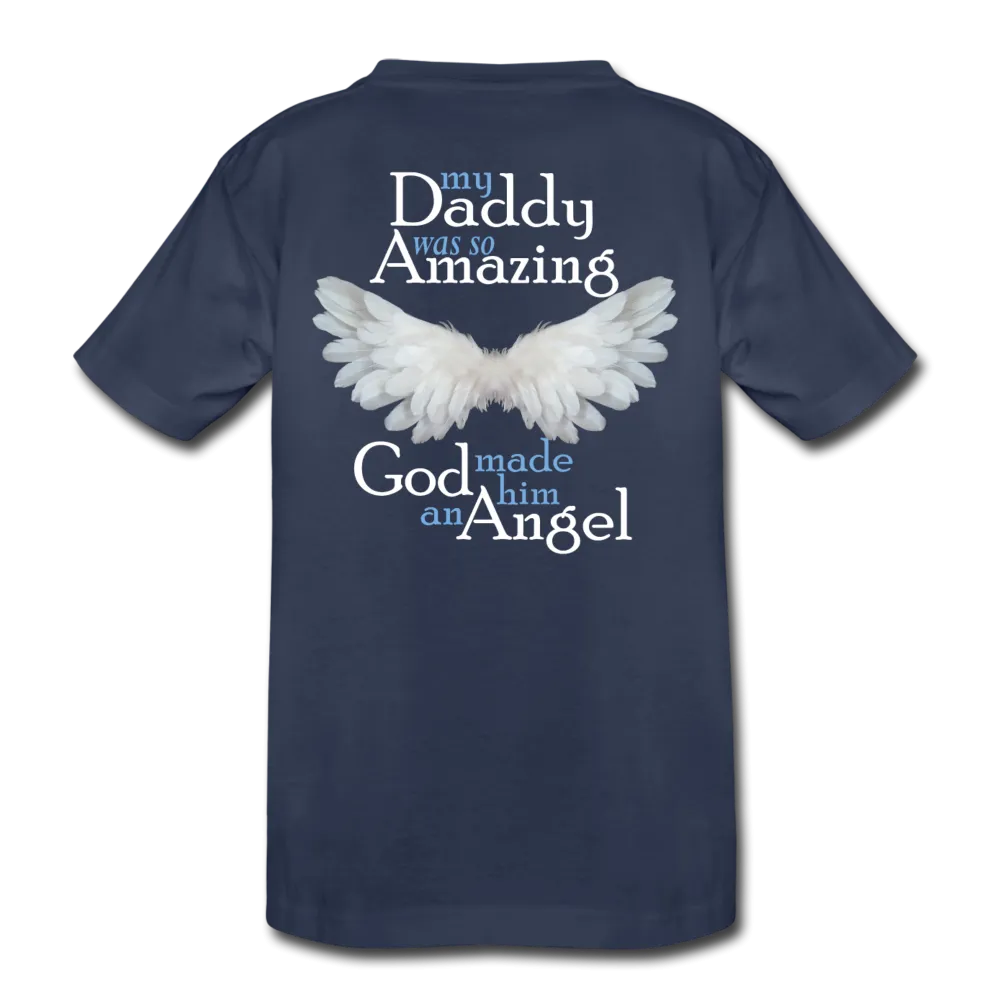 Daddy Amazing Angel Kids' Premium T-Shirt (CK1381)