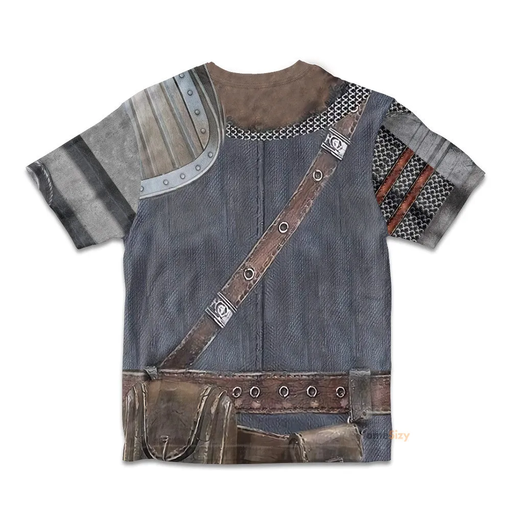 Dark Souls Chosen Undead Custom Cosplay Costume Kid Tshirt QT204269Hf