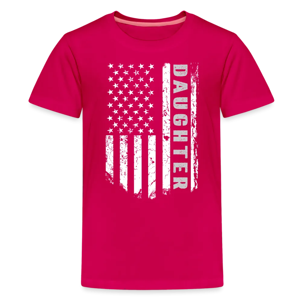 Daughter American Flag Kids' Premium T-Shirt