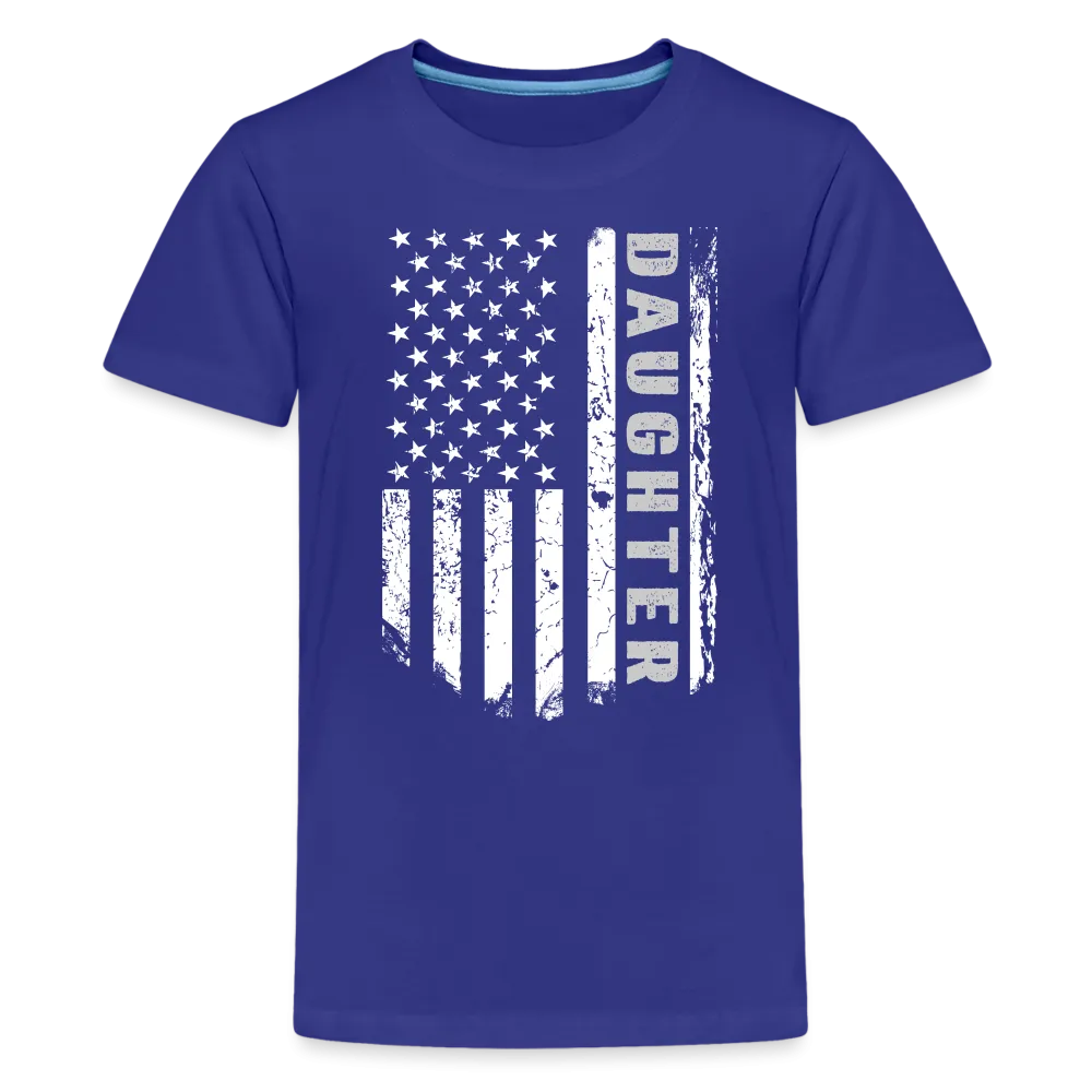 Daughter American Flag Kids' Premium T-Shirt