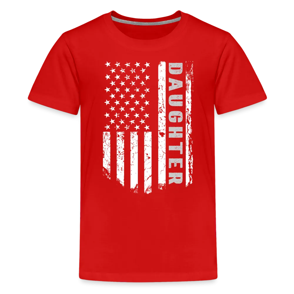 Daughter American Flag Kids' Premium T-Shirt