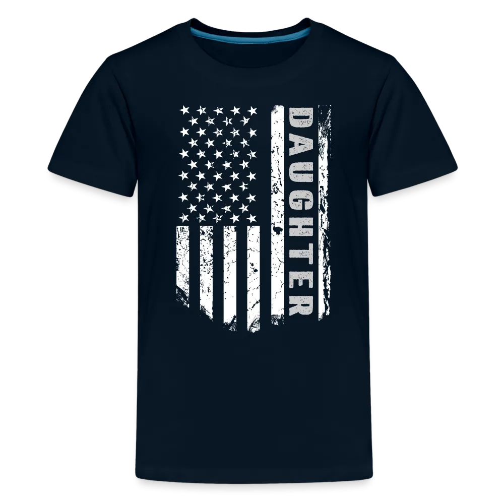 Daughter American Flag Kids' Premium T-Shirt