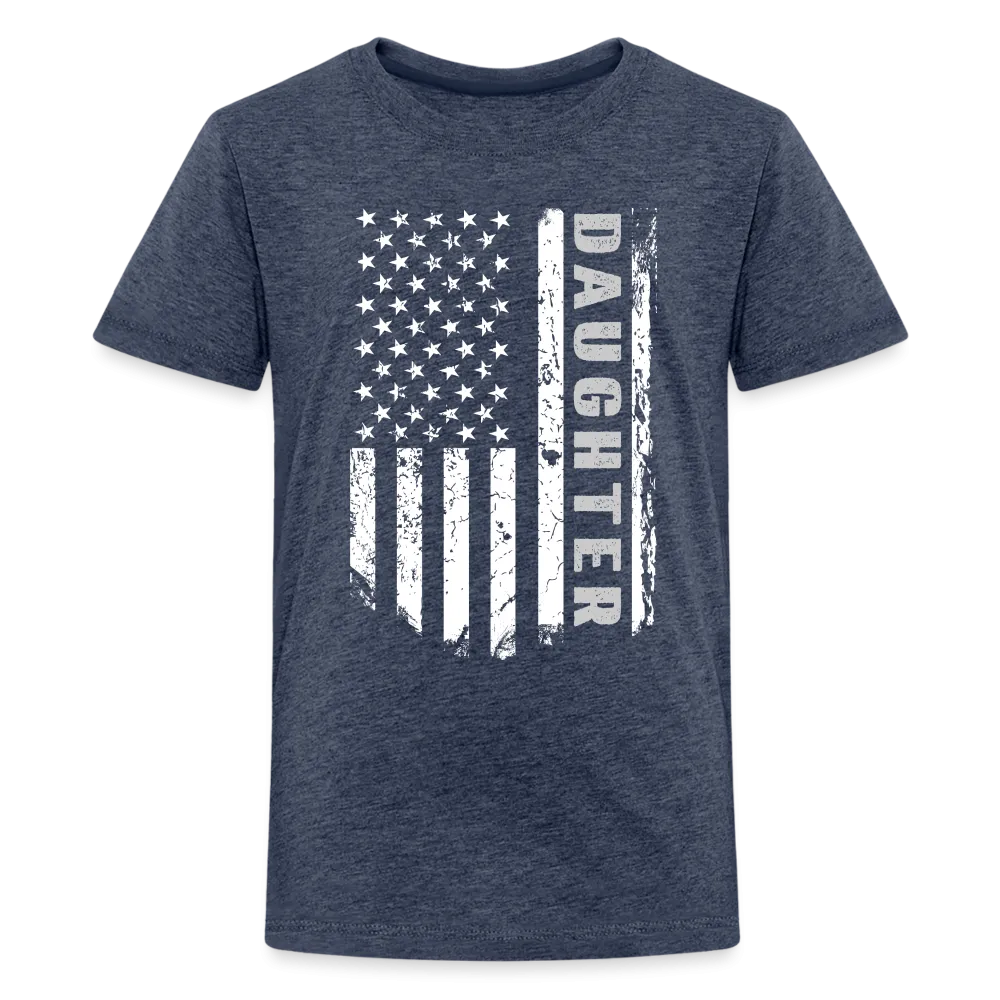 Daughter American Flag Kids' Premium T-Shirt