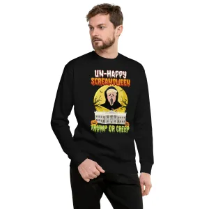 Democracy Fighter Halloween - Trump Or Creep Crew Neck
