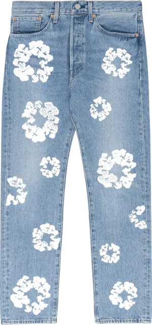 Denim Tears Levi's The Cotton Wreath Jean Light Wash