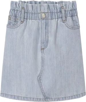 DL1961 Girl's Jenny Paper Bag Skirt (Big Kids) Sea Salt 7 Big Kid