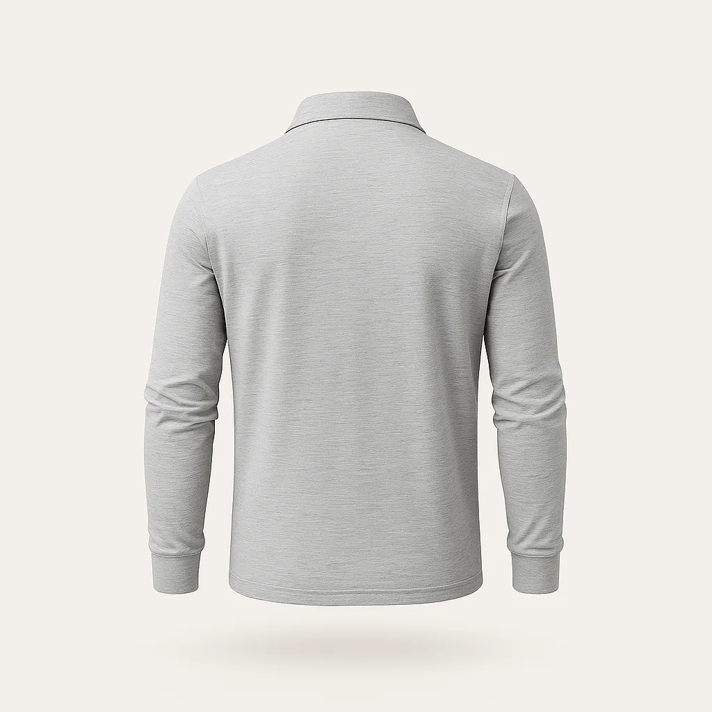 Domoir | Long Sleeve Everyday Polo Shirt