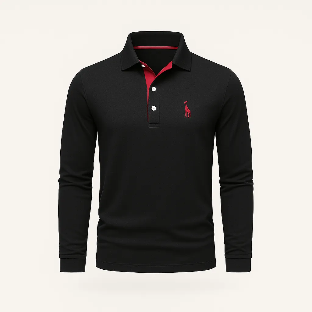 Domoir | Long Sleeve Everyday Polo Shirt