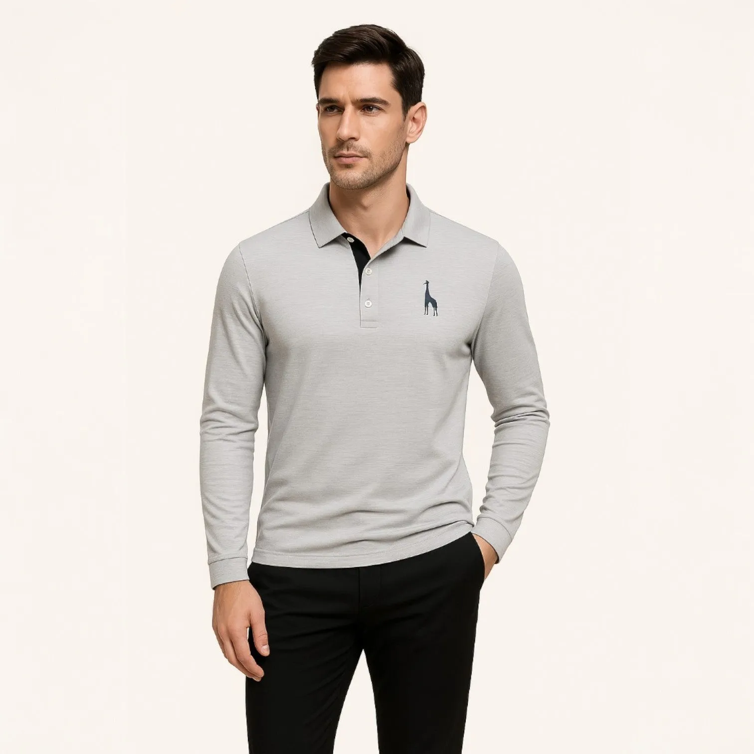 Domoir | Long Sleeve Everyday Polo Shirt