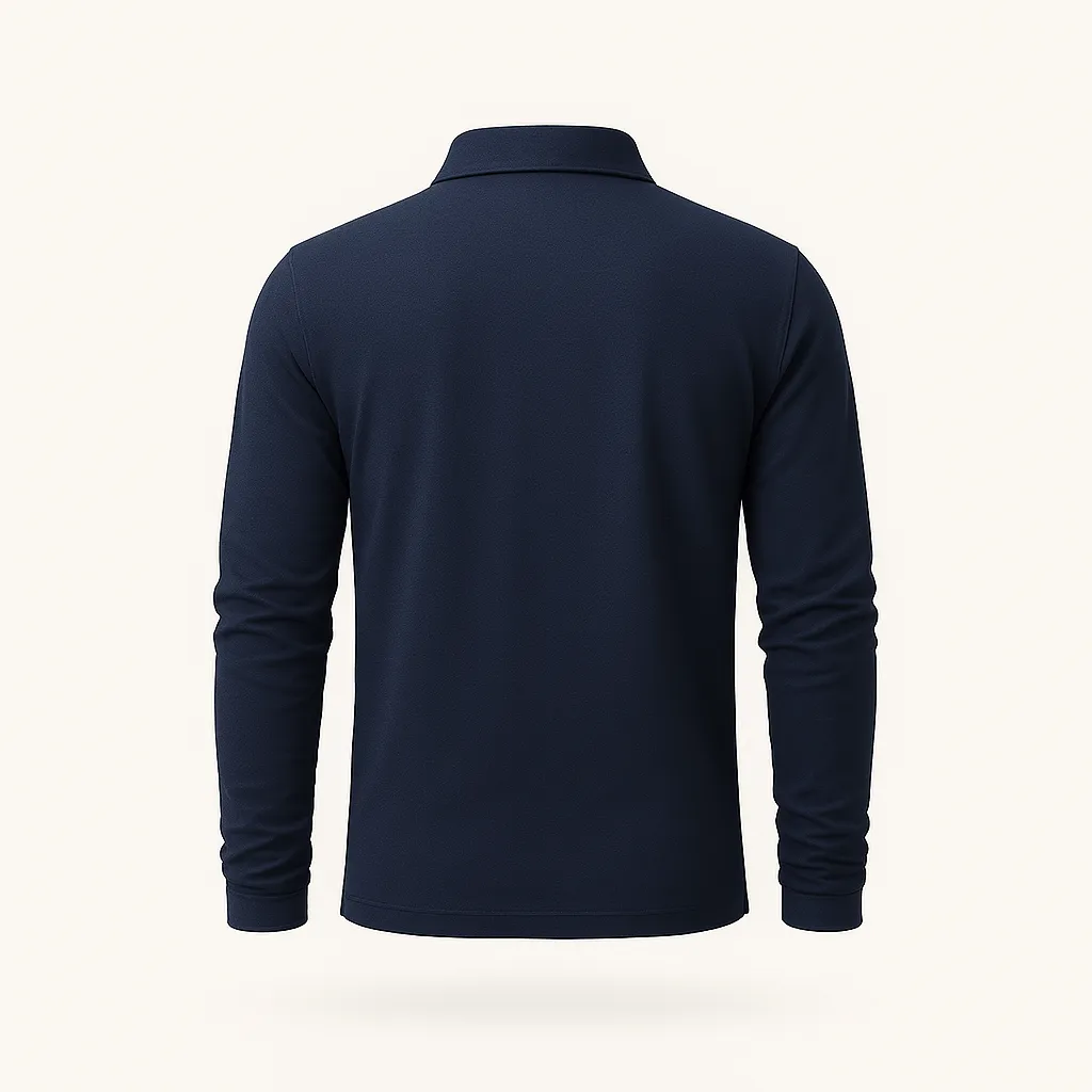 Domoir | Long Sleeve Everyday Polo Shirt