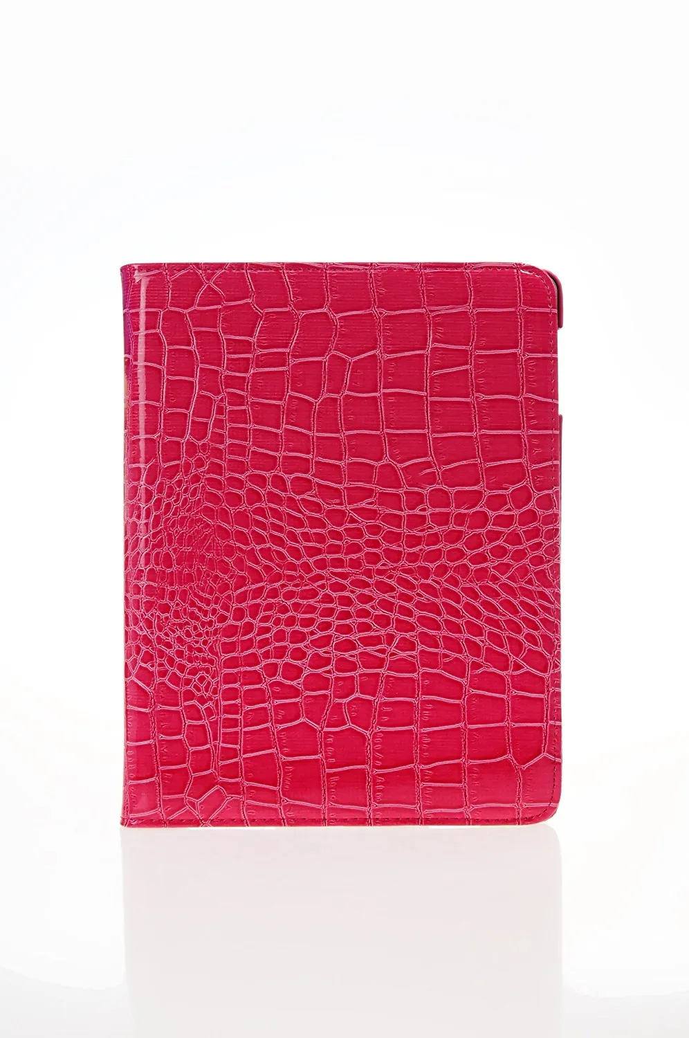 Dragonpad? 360 Degrees Rotating Stand Pu Leather Case for Ipad 3 (Pink Crocodile Color)