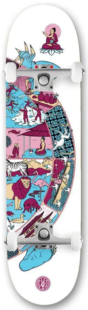 Drawing Boards Wheel of Life 3 Custom Complete Skateboard - 8.25"