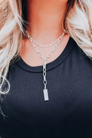 Dream State Layered Necklace - Silver