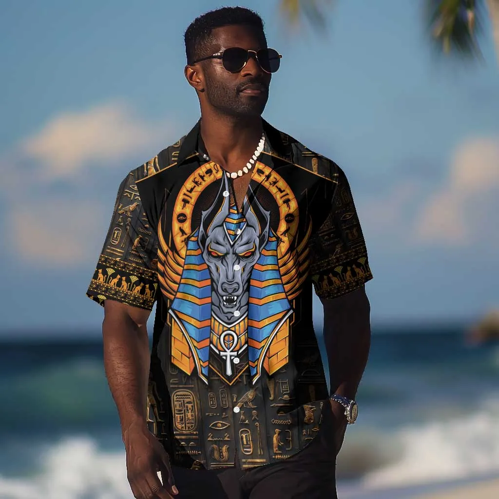 Egyptian Anubis Hawaiian Shirt Ancient Egypt Culture LT9