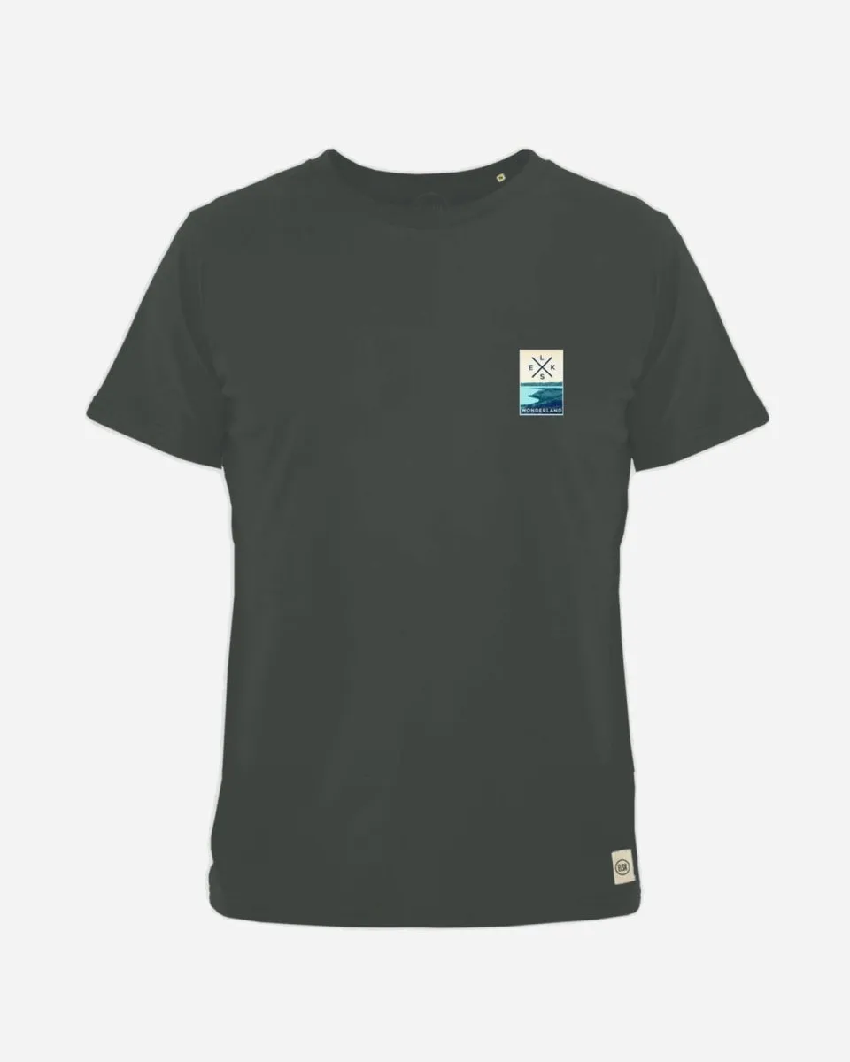 ELSK® BAGSØ2 PCH BRUSHED T-SHIRT - STONE GREEN