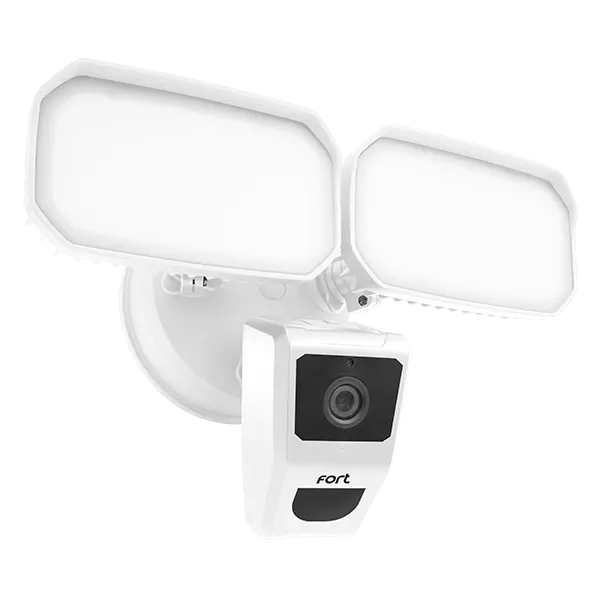 ESP ECSPCAMFLW Wi-Fi Security Camera with Twin Flood Lights White