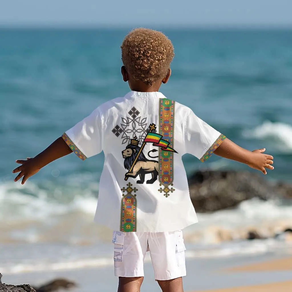 Ethiopia Saba Kemis Kid Hawaiian Shirt Lion Of Judah LT15