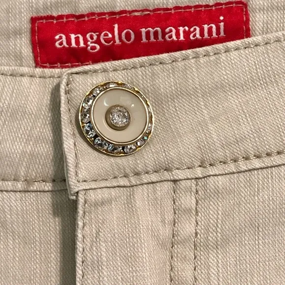 EUC Angelo Marani Bling Jewel Embellished Jeans