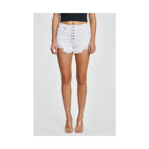Eunina High Rise Cut Off Lulu Short - White Pepper