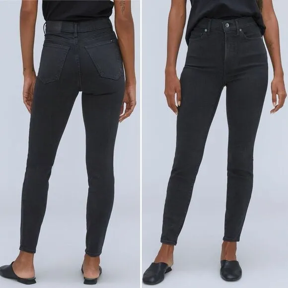 Everlane The Way High Rise Skinny Jean in Ash Aged Black Wash Women’s Size 26