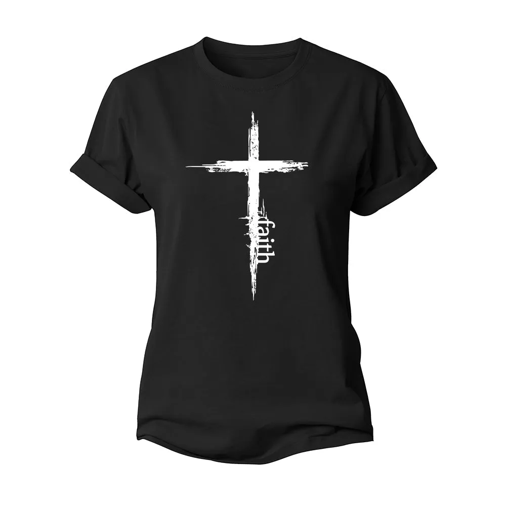 Faith Cross Women's Cotton T-Shirt