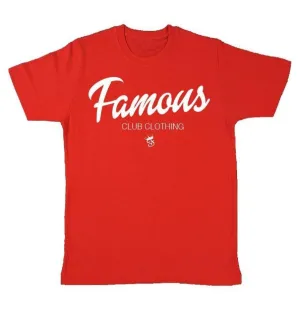 FAMOUS SCRIPT T-SHIRT (RED)