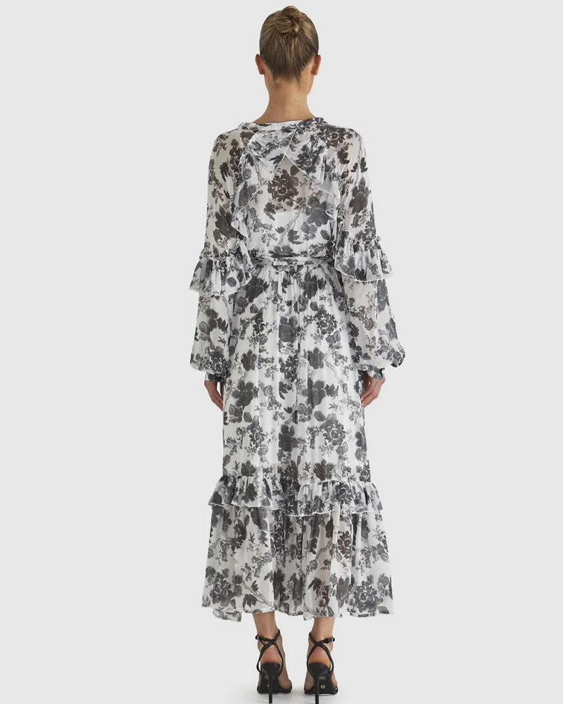 Fate & Becker Say So Dress White Floral