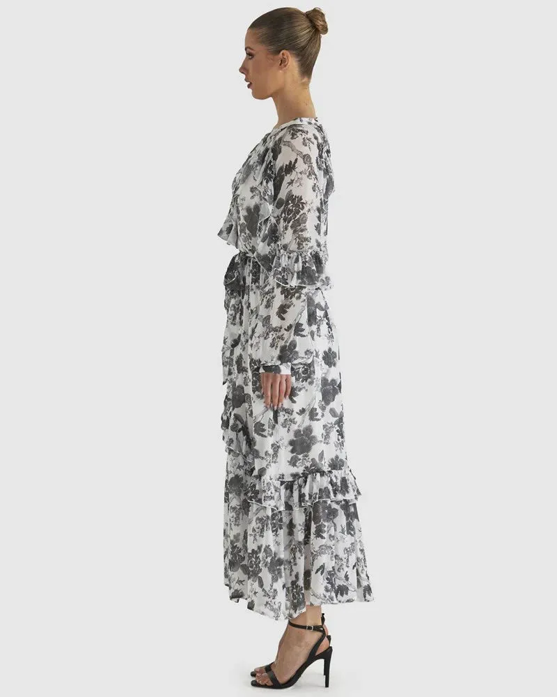 Fate & Becker Say So Dress White Floral