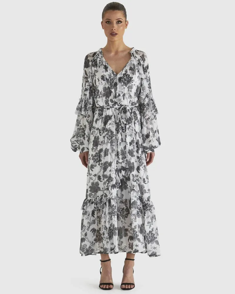 Fate & Becker Say So Dress White Floral