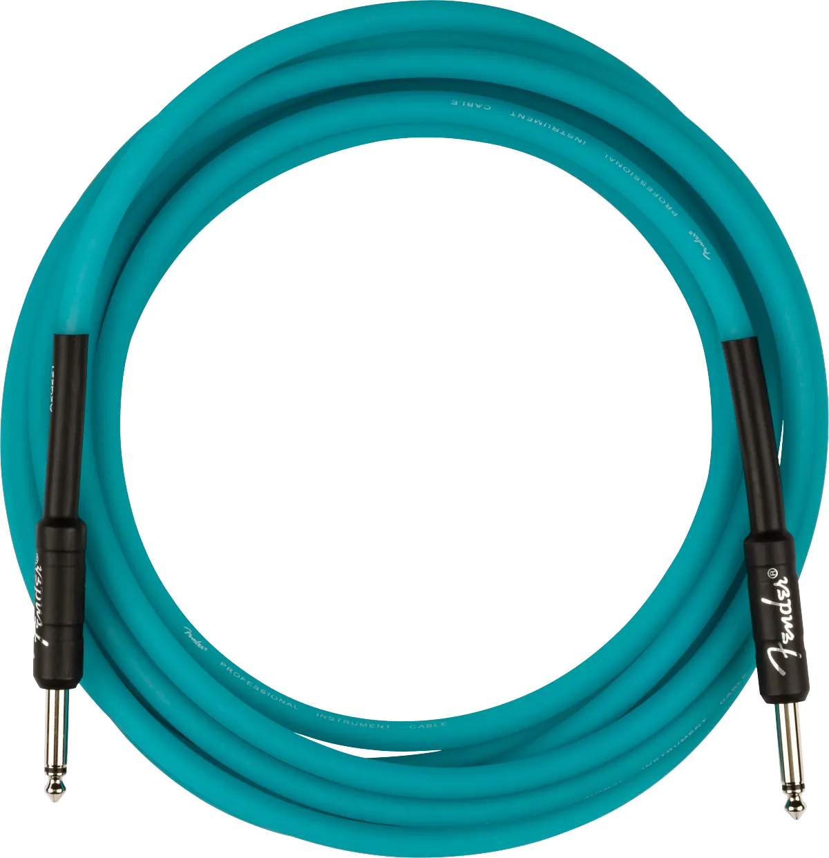 Fender Professional Glow in the Dark Cable, Blue, 18.6'