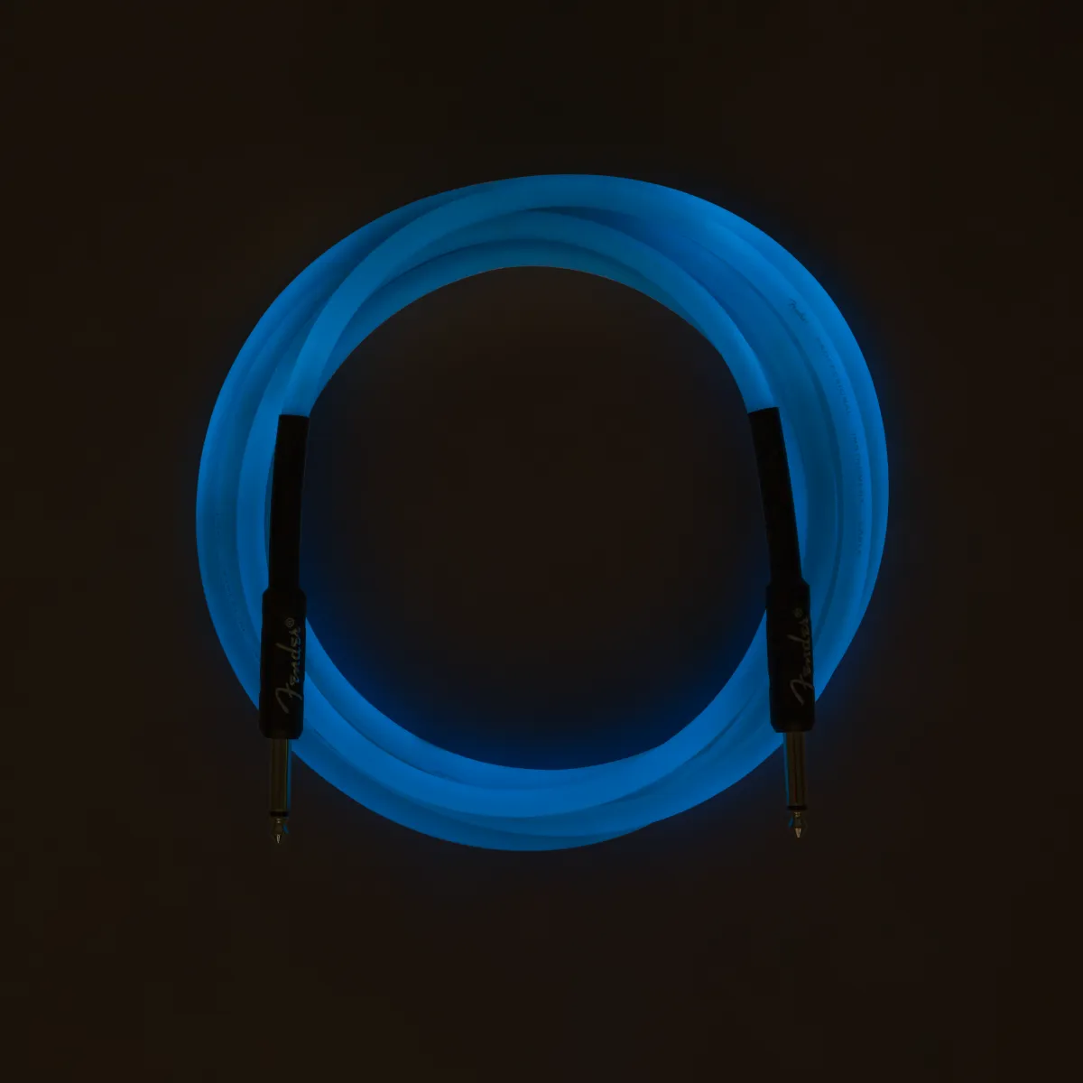 Fender Professional Glow in the Dark Cable, Blue, 18.6'