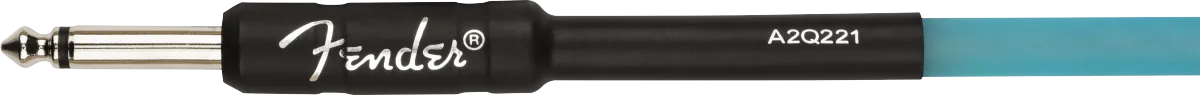 Fender Professional Glow in the Dark Cable, Blue, 18.6'