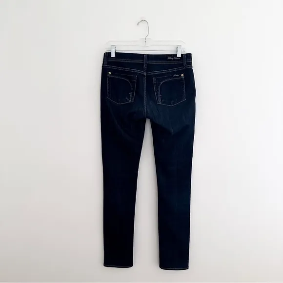Fidelity Denim Mid Rise Stevie Jeans in Dark Wash Viper Rinse
