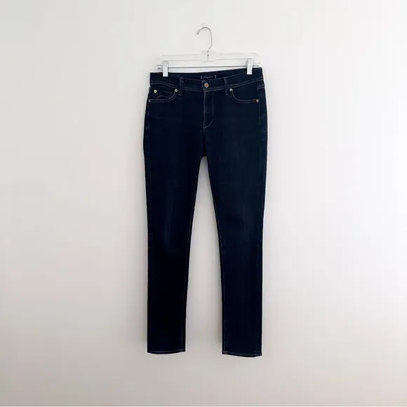 Fidelity Denim Mid Rise Stevie Jeans in Dark Wash Viper Rinse