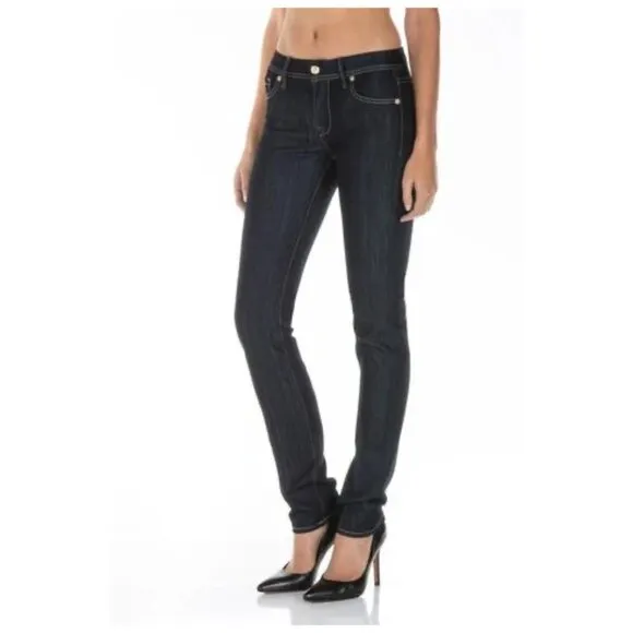 Fidelity Denim Mid Rise Stevie Jeans in Dark Wash Viper Rinse