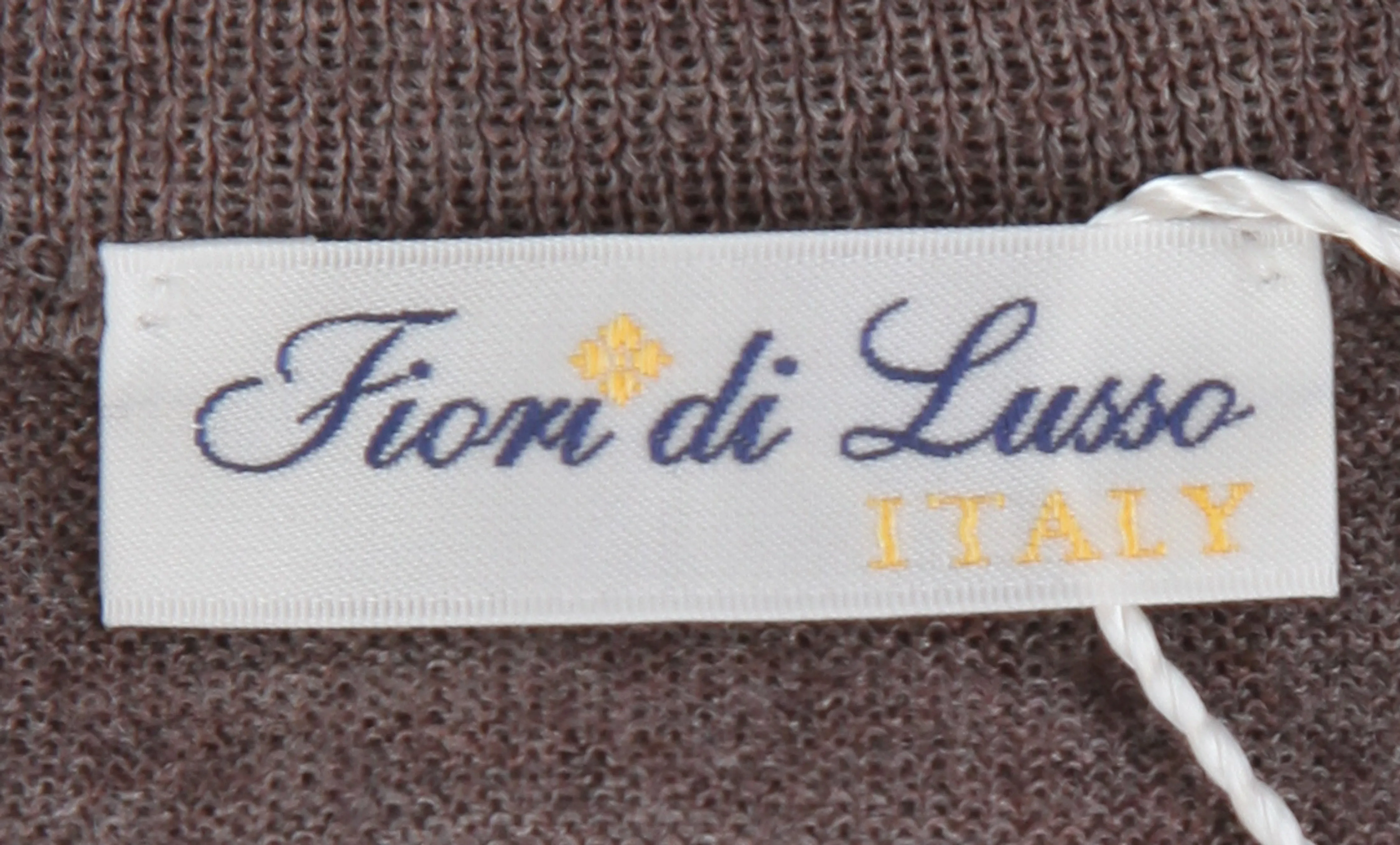 Fiori Di Lusso Brown Funnel Jacket