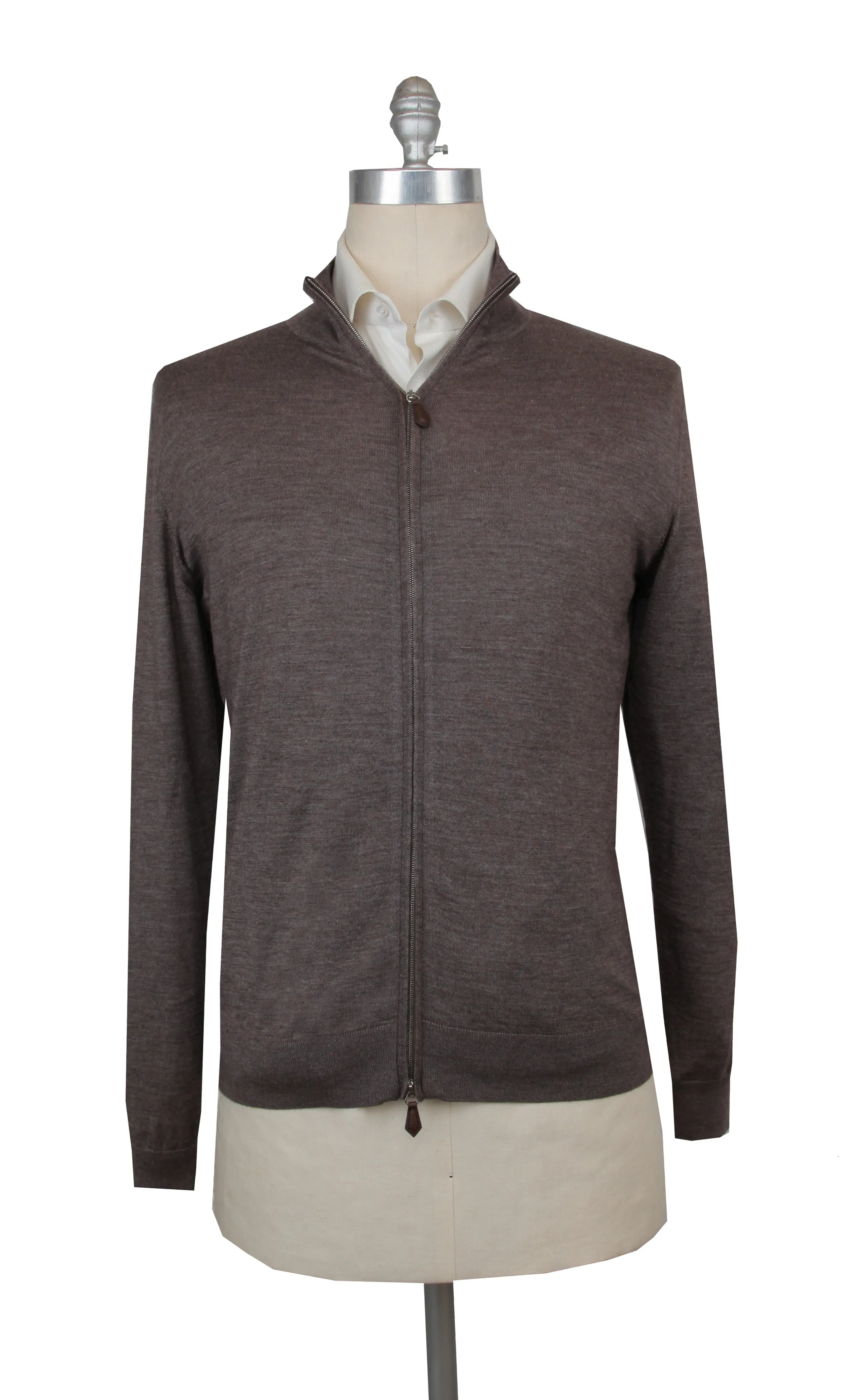 Fiori Di Lusso Brown Funnel Jacket