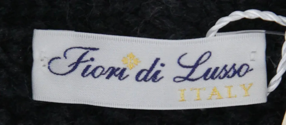 Fiori Di Lusso Gray Shawl Sweater