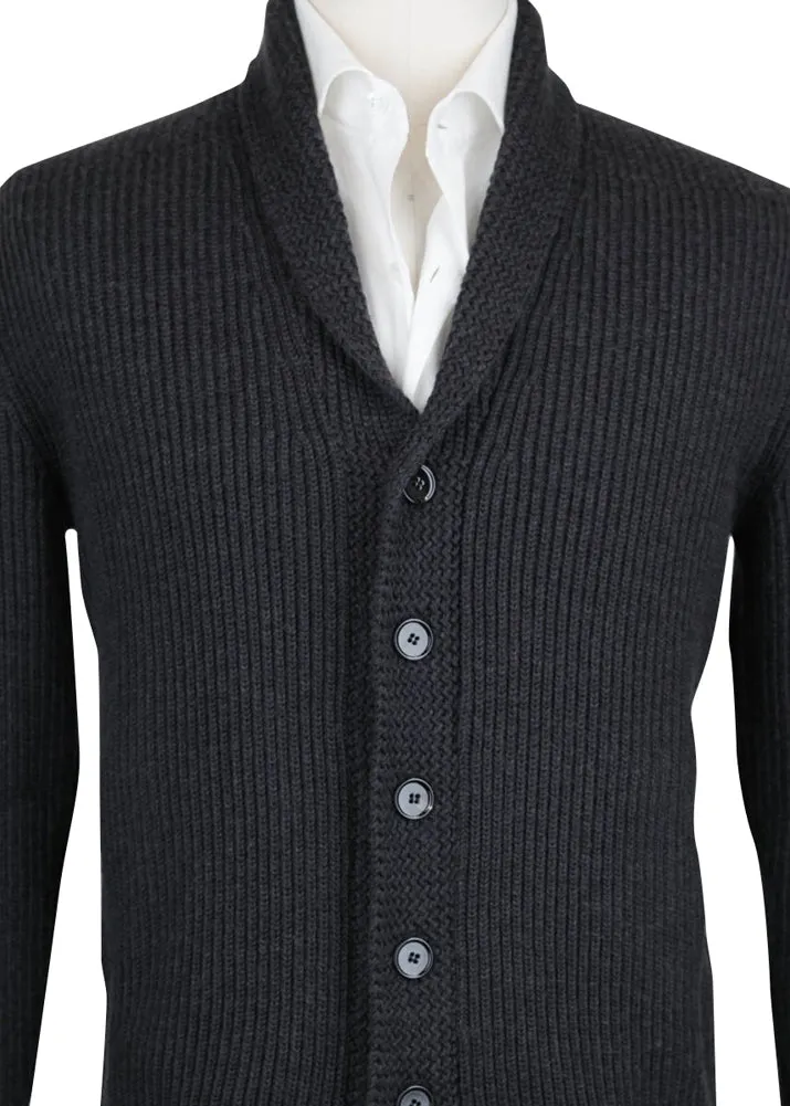 Fiori Di Lusso Gray Shawl Sweater