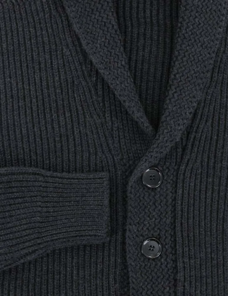 Fiori Di Lusso Gray Shawl Sweater
