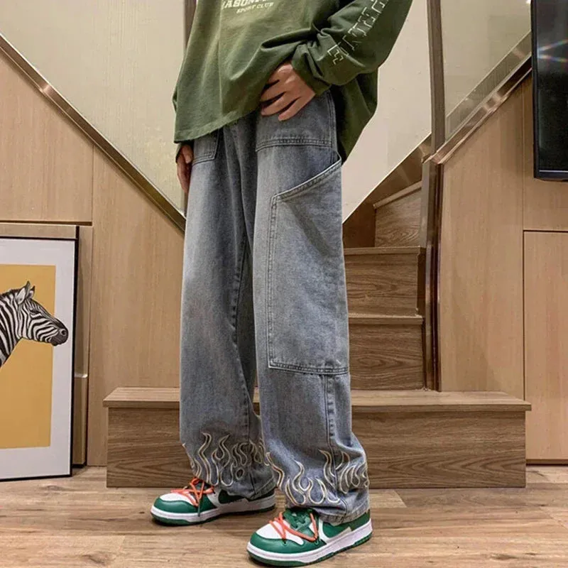 Flame Baggy Jeans