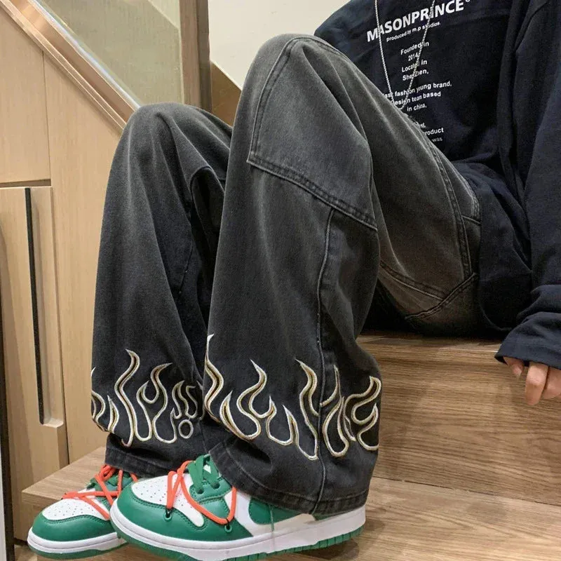 Flame Baggy Jeans