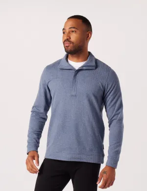 Fletcher 1/4 Zip: Washed Blue
