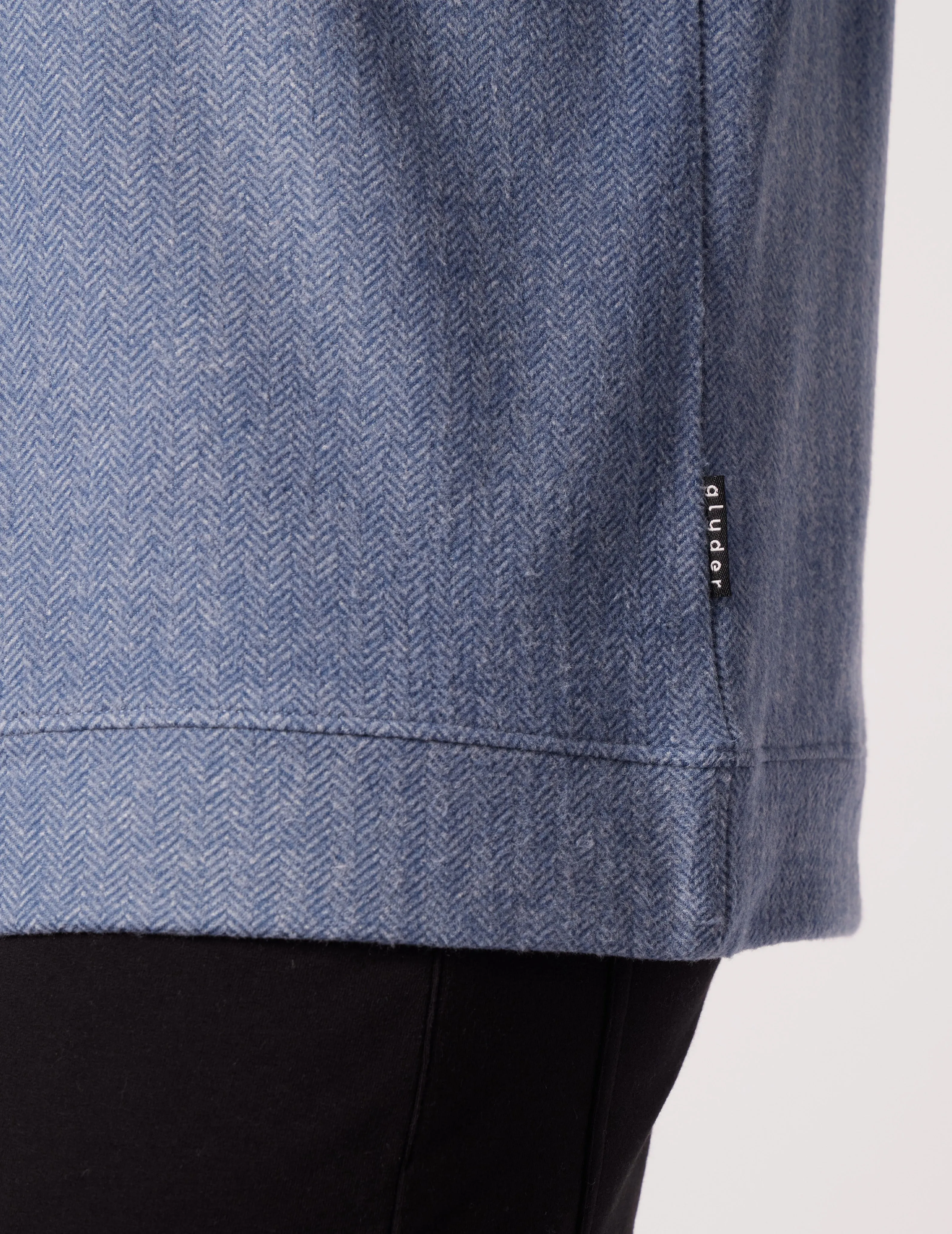 Fletcher 1/4 Zip: Washed Blue