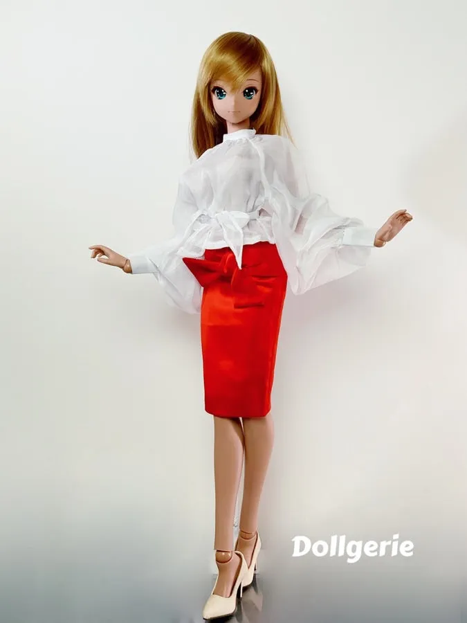 Fluffy Bow Sheer Blouse for SmartDoll / DD / SD13