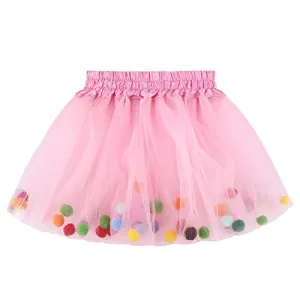 Fluffy Pom Pom Tutu for Toddler Girls