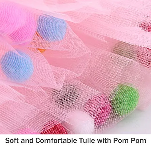 Fluffy Pom Pom Tutu for Toddler Girls