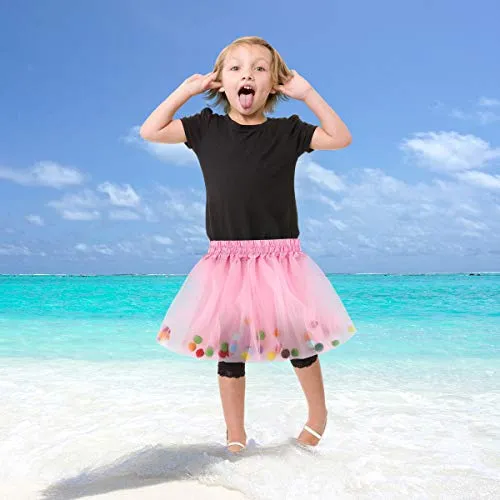 Fluffy Pom Pom Tutu for Toddler Girls