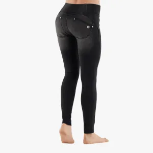 Freddy Womens Mid Waist Ripped Jeans In Shuttle